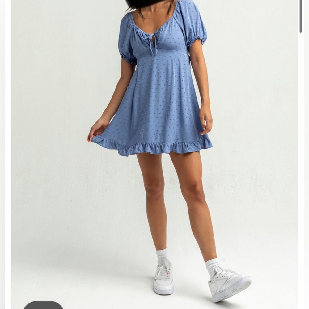 Blue babydoll dress